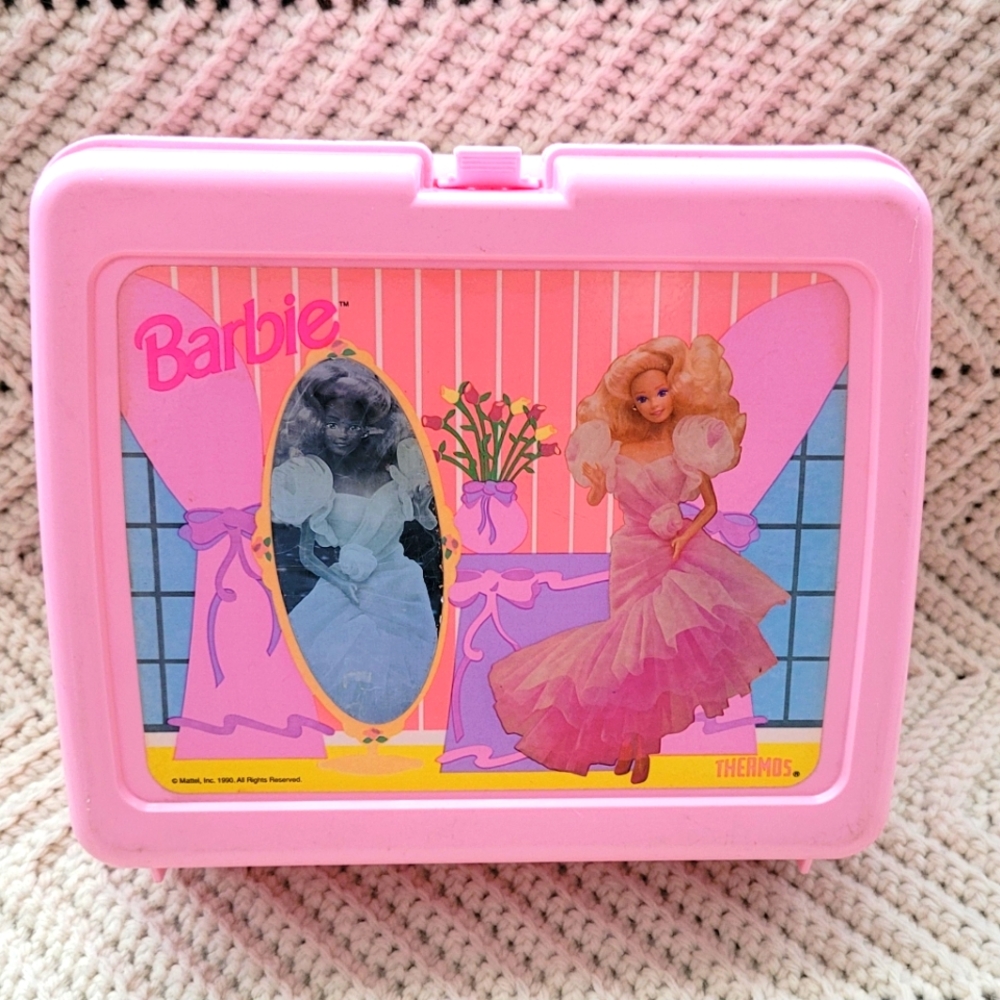 1990 Sweet Roses Barbie Lunchbox + Thermos